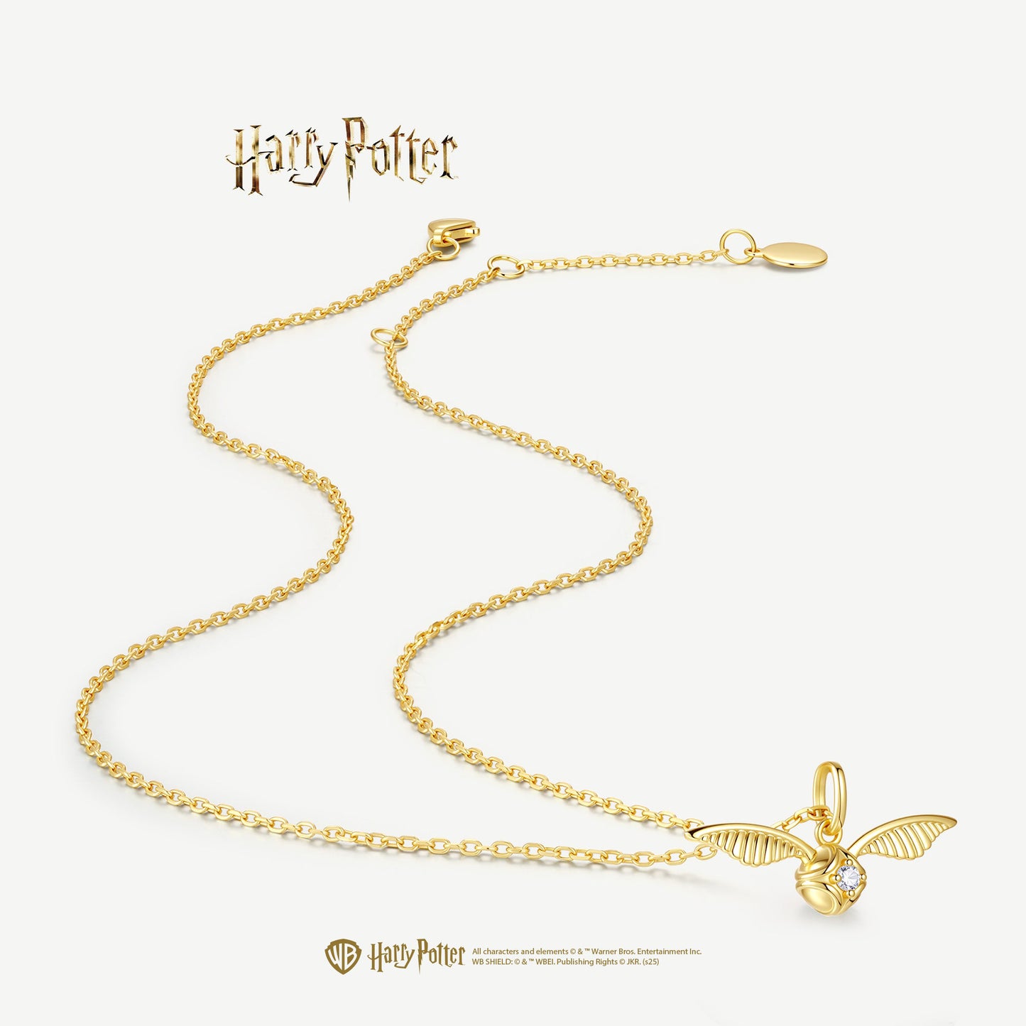 Harry x Celouraco Golden Snitch Sterling Silver Necklace