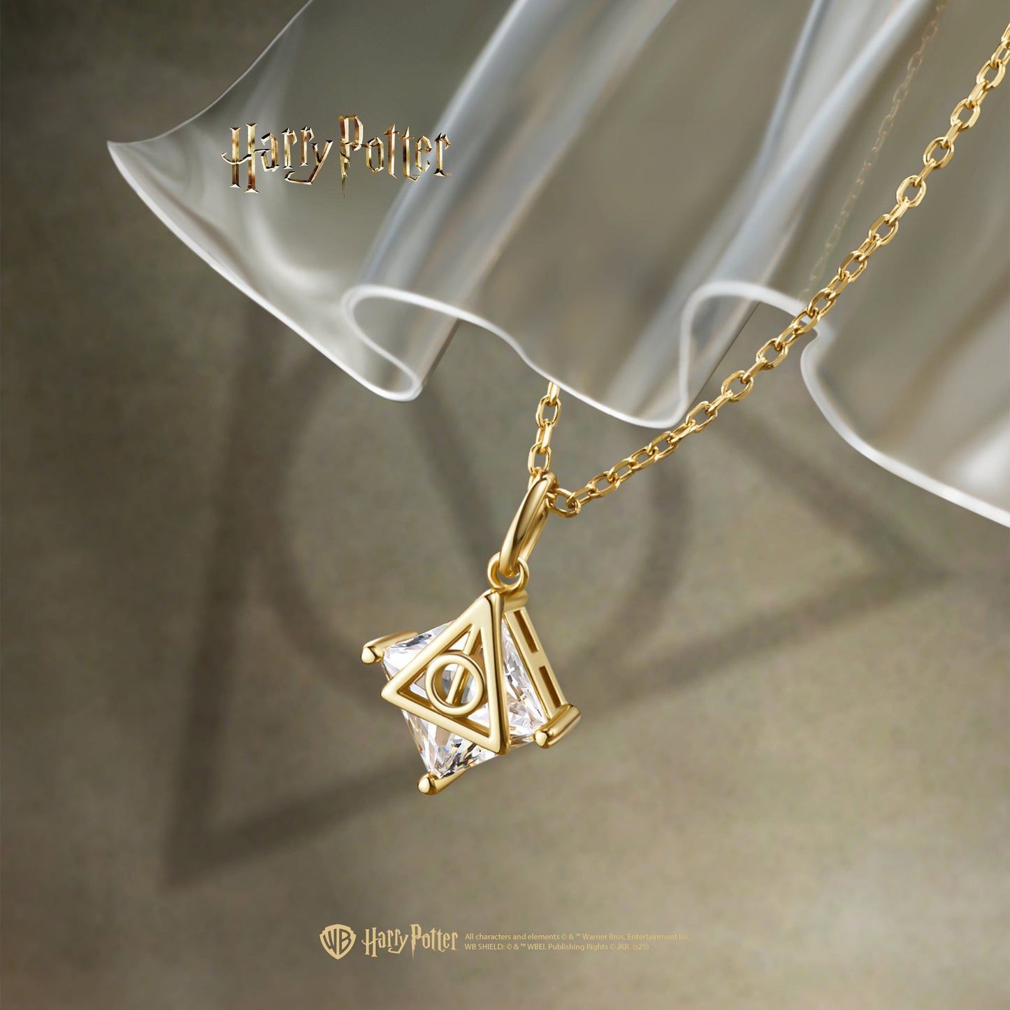 Harry x Celouraco Deathly Hallows Sterling Silver Necklace