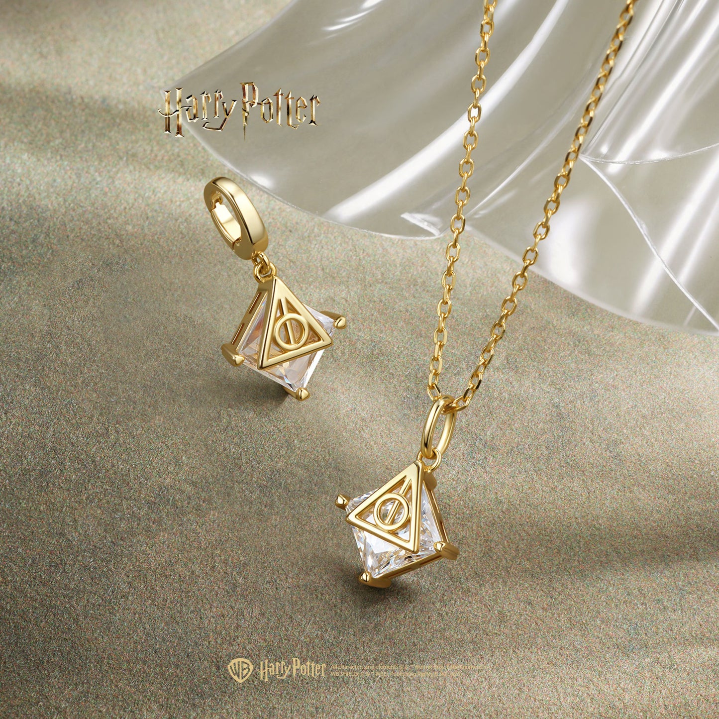 Harry x Celouraco Deathly Hallows Sterling Silver Necklace