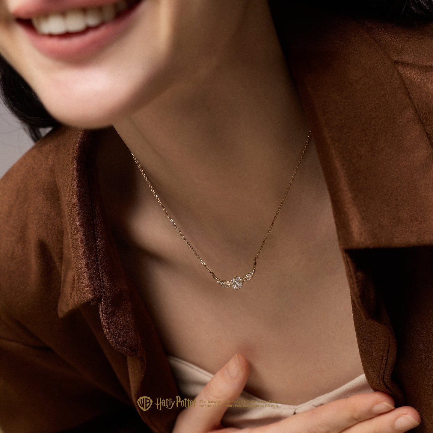 Harry x Celouraco Golden Snitch Sterling Silver Necklace