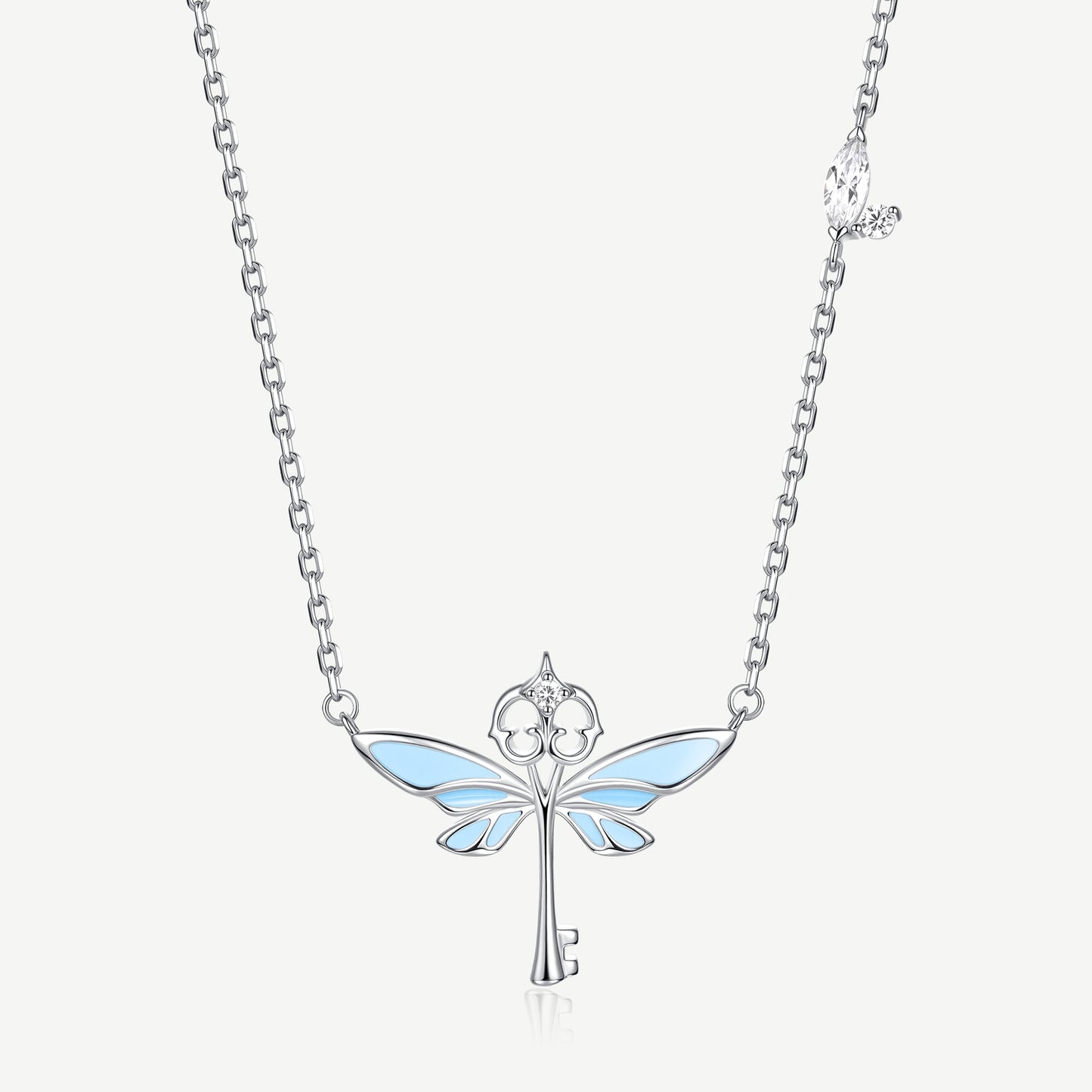 Harry x Celouraco Flying Keys Sterling Silver Necklace Glow-in-the dark Design